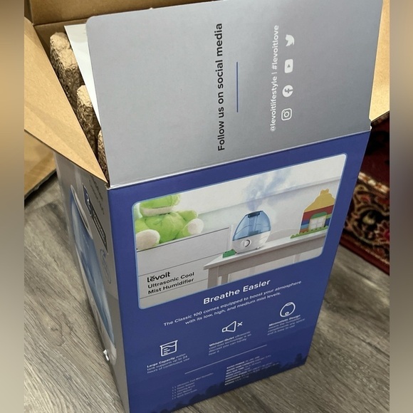 Brand New BNIB LEVOIT Ultrasonic Cool Mist Humidifier 2.4L - Picture 3 of 4